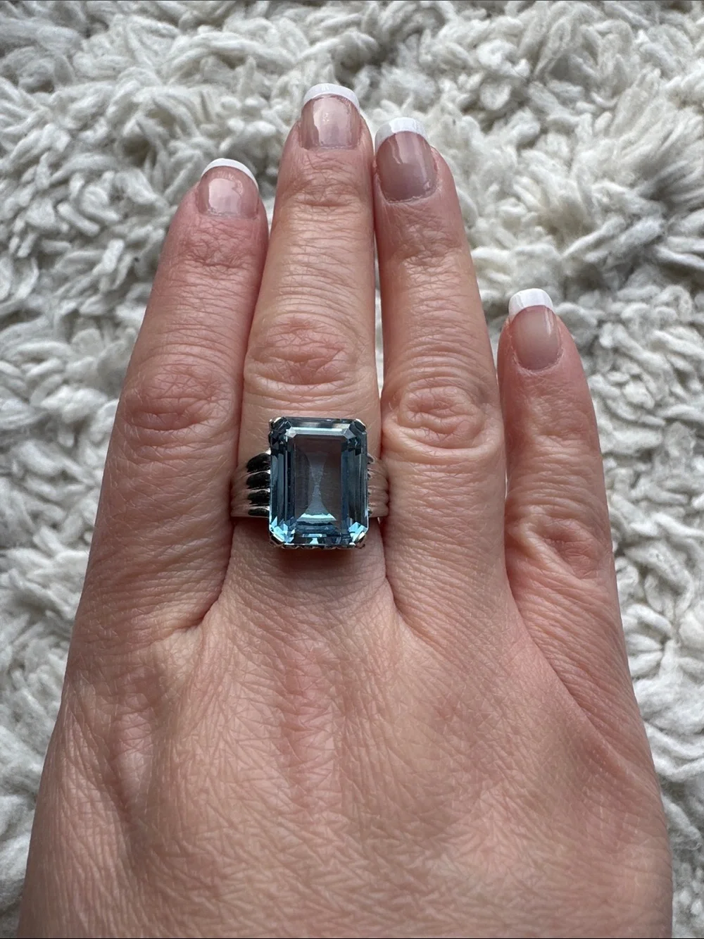10K Antique Spinel‎ Art Deco Ring
